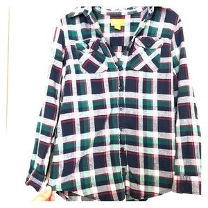 Plaid long sleeve shirt